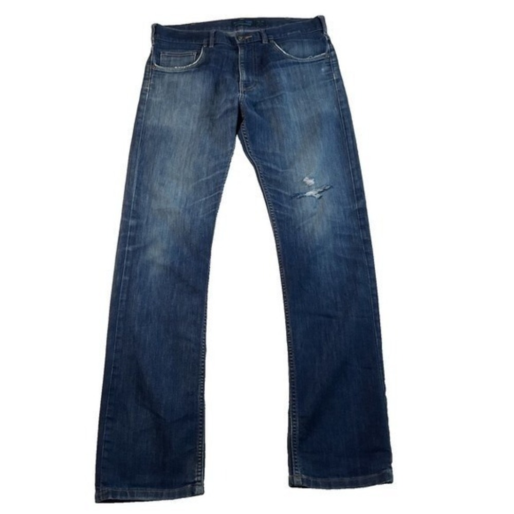 Patagonia Jeans Mens 32x32 Blue Denim Performance Twill Straight Leg Iron Clad
